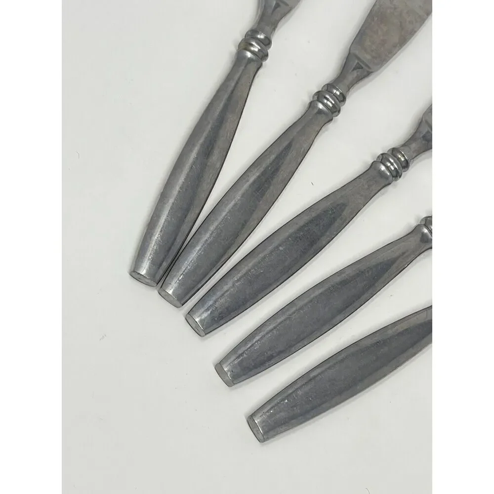 Reed & Barton Rebacraft Japan Stainless Perth Dinner Knife 8 3/8” Set Of 5